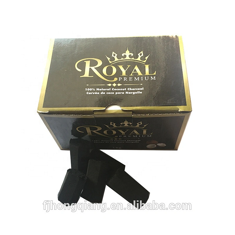 HongQiang Coconut Shell hexagonal Finger Shisha Charcoal