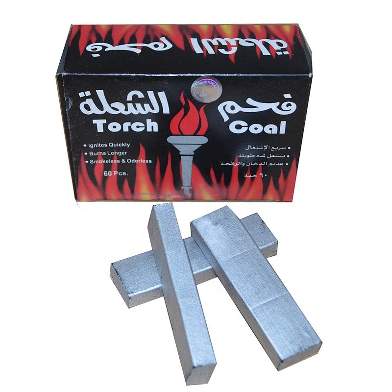 Smokeless Natural Bamboo Silver torch coal for incense or shisha