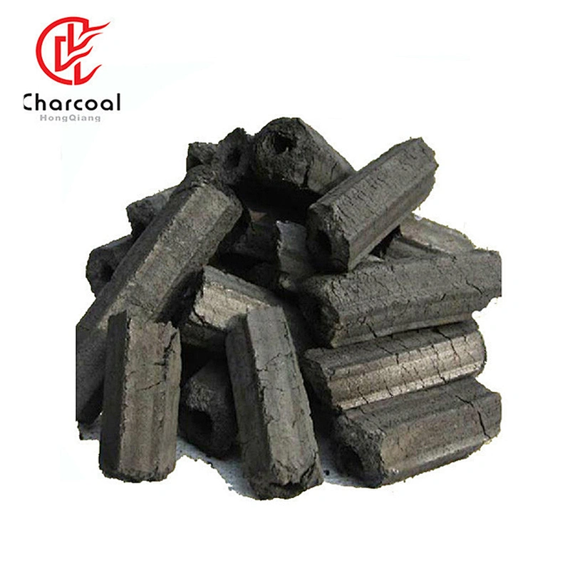 HQBQ0006 HQ rice husk hexagonal bbq charcoal briquettes for BBQ