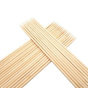 HQAS-01HongQiang Eco-friendly Bamboo Skewers BBQ Sticks Disposable Bamboo Sticks