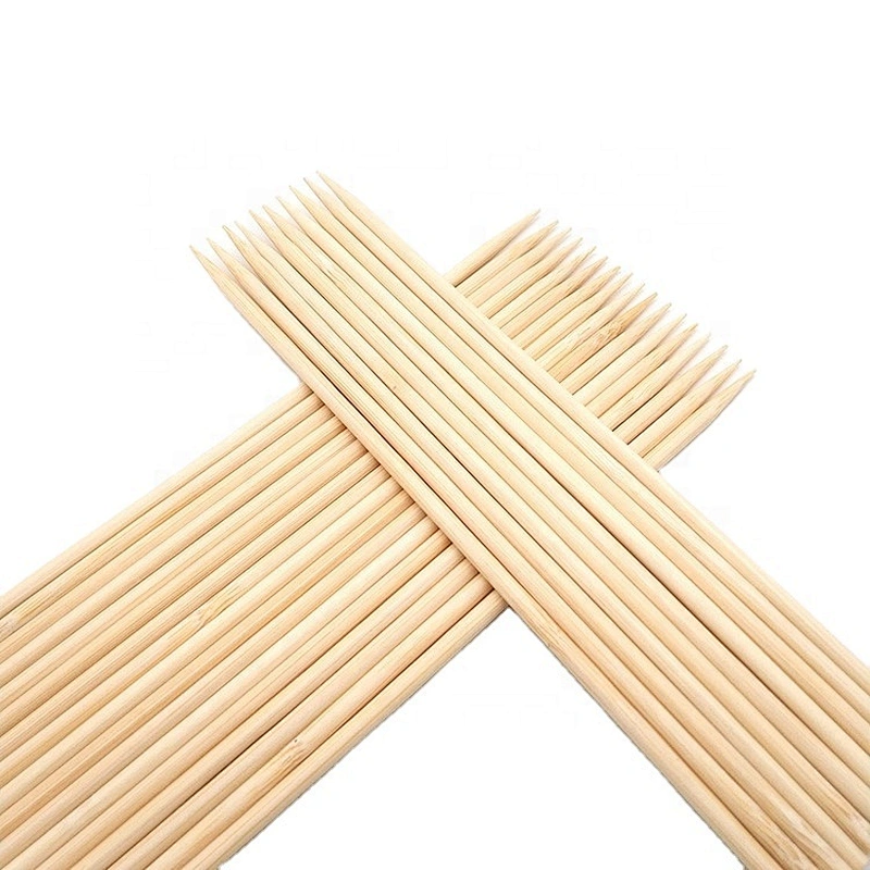 HQAS-01HongQiang Eco-friendly Bamboo Skewers BBQ Sticks Disposable Bamboo Sticks