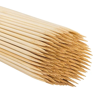 HQAS-01HongQiang Eco-friendly Bamboo Skewers BBQ Sticks Disposable Bamboo Sticks