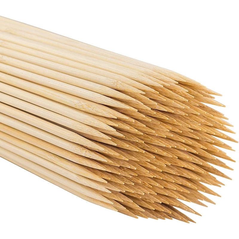 HQAS-01HongQiang Eco-friendly Bamboo Skewers BBQ Sticks Disposable Bamboo Sticks