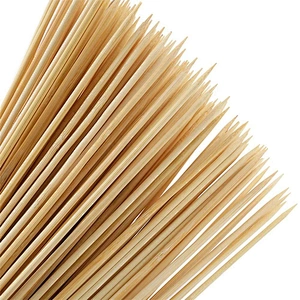 HQAS-01HongQiang Eco-friendly Bamboo Skewers BBQ Sticks Disposable Bamboo Sticks