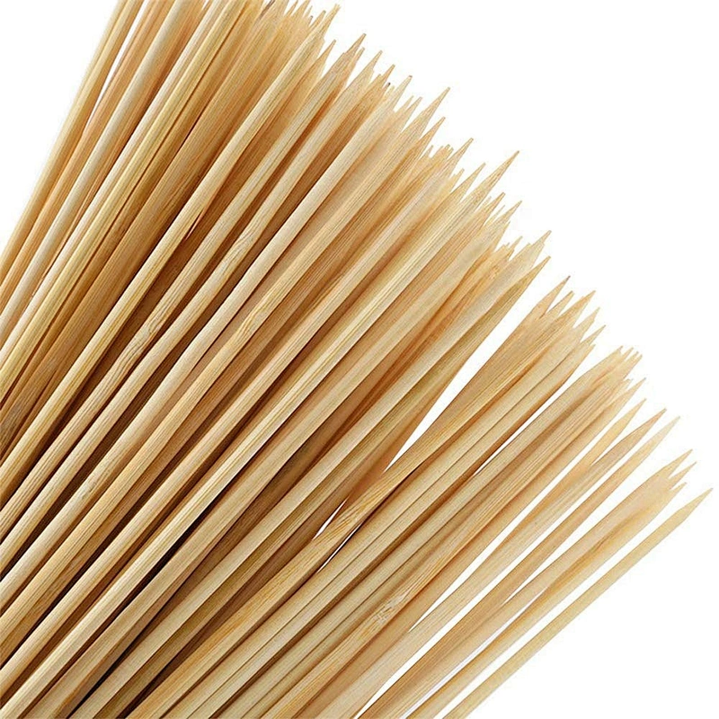 HQAS-01HongQiang Eco-friendly Bamboo Skewers BBQ Sticks Disposable Bamboo Sticks