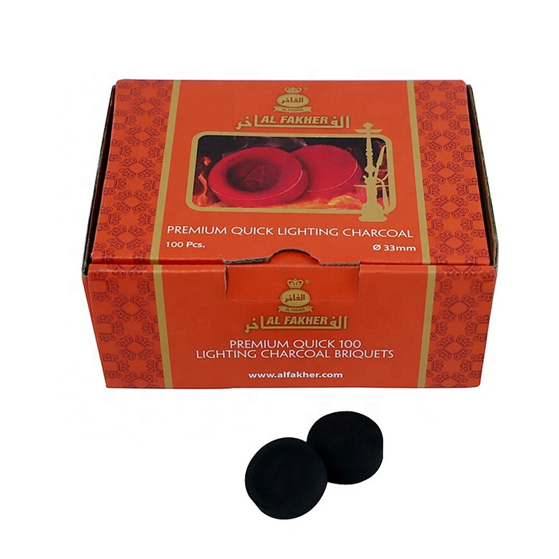 HQRM3301 HongQiang Round Quick Burning Hookah Shisha Charcoal