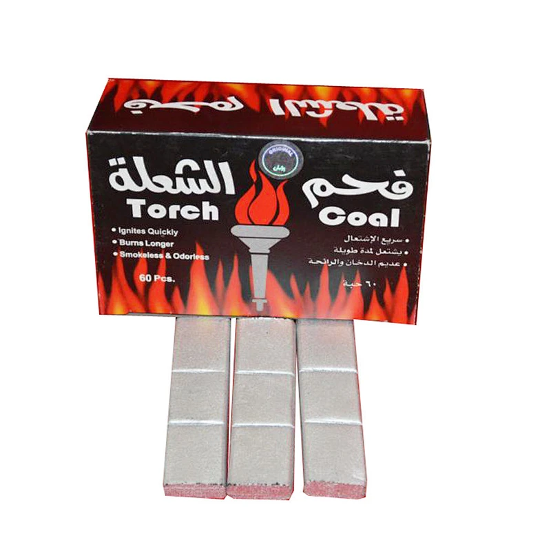 HongQiang China supplier smokeless bamboo hookah shisha silver charcoal