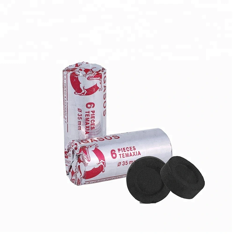 HQRH35120 HongQiang Smokeless Quick Light 35mm Round Charcoal for Incense