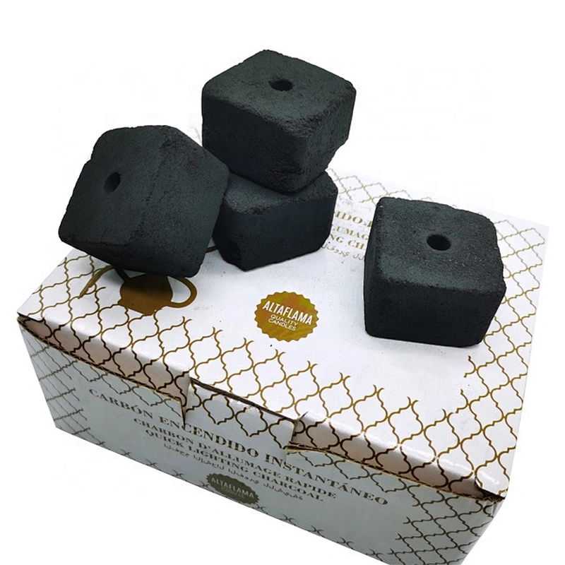 HQSH4220 Hongqiang  shisha hookah coal square charcoal Fruit wood cutting coal