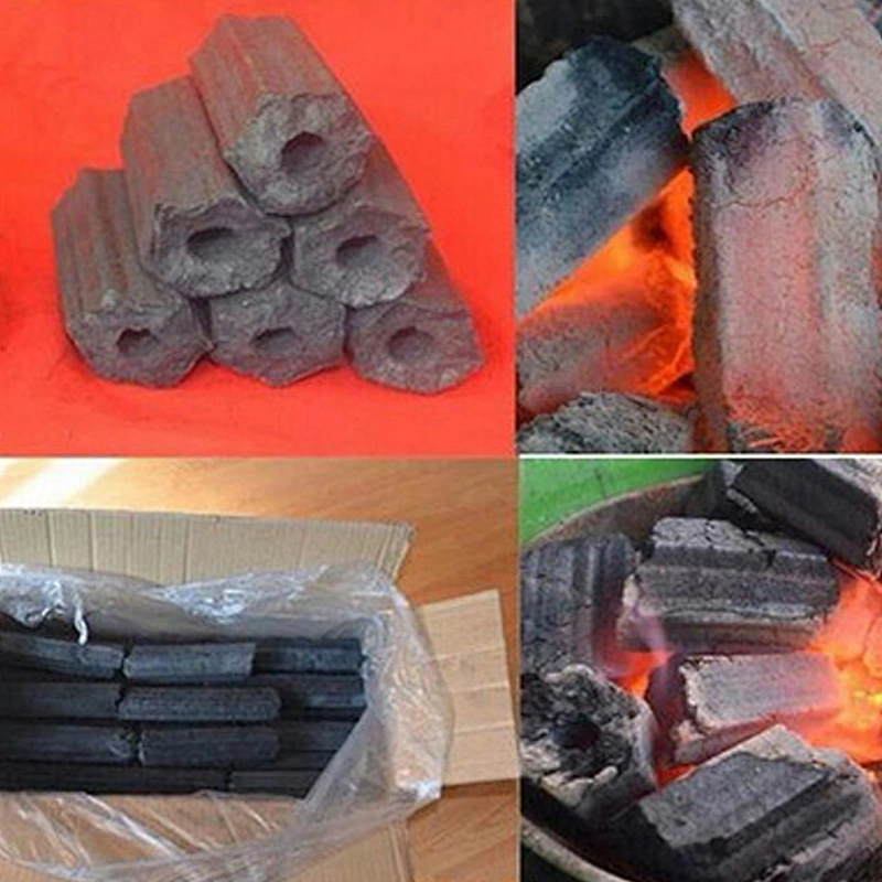 HongQiang Wholesale Price Wood Briquette Hexagonal Charcoal for Cooking