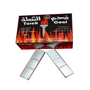 HongQiang torch coal flame coal hookah Silver charcoal for shisha