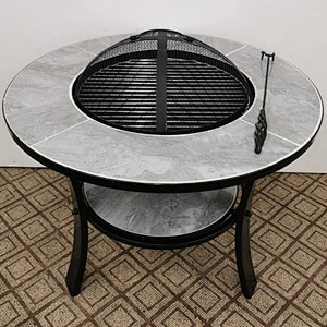 HQMF-R701 HongQiang BBQ Mosaic Firpit For Garden Outdoor Cooking Table Grill Table