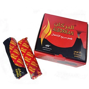 HQRM4001Hong Qiang Fast Burning comprimes de charbon de bois de narguile rond sans fumee