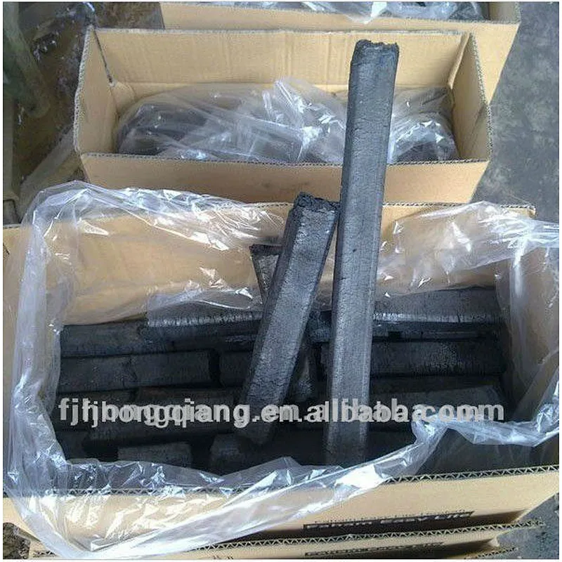HongQiang High Calorific Value No-smoke No-taste Square Bamboo charcoal for BBQ