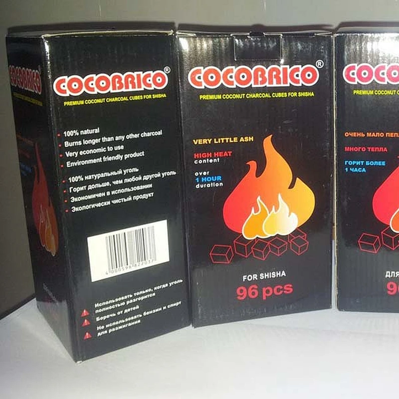 96pcs Cube coconut 2.2cm hookah charcoal in sydney