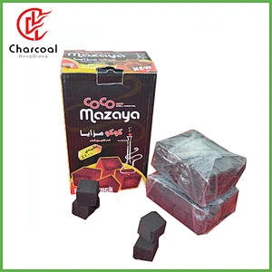 Hongqiang Excellent quality burning 120mins indonesia hot coconut cube charcoal for hookah