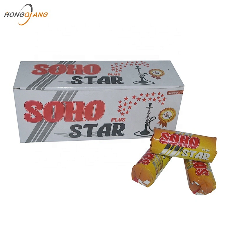 HQRH35120 HongQiang 35mm Round Charcoal Odorless Instant Light Charcoal Fruit Wood Shisha Incense Charcoal