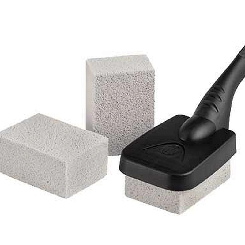 HQBG-02  HongQiang Grey BBQ Grill cleaning brick Pumice Stone brick for Barbecue Four Bricks Glass Pumice Stone  in one set