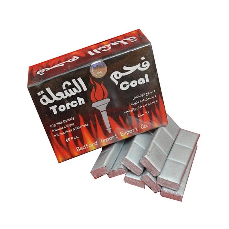 HQHS0060 HongQiang Smokeless Bamboo Silver Shisha Incense Charcoal
