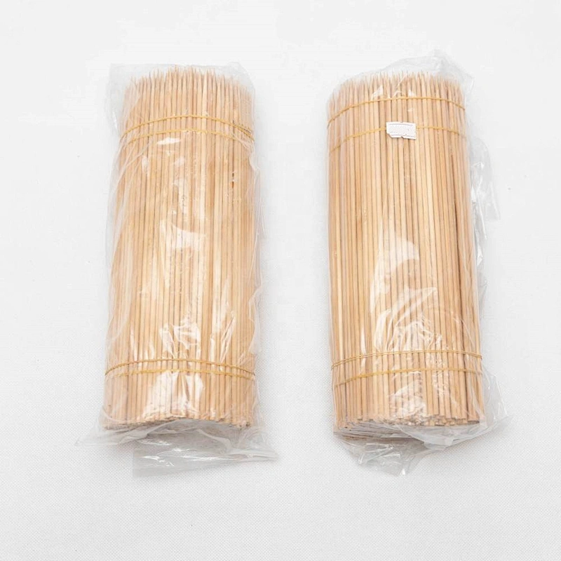 HQAS-01HongQiang Eco-friendly Bamboo Skewers BBQ Sticks Disposable Bamboo Sticks