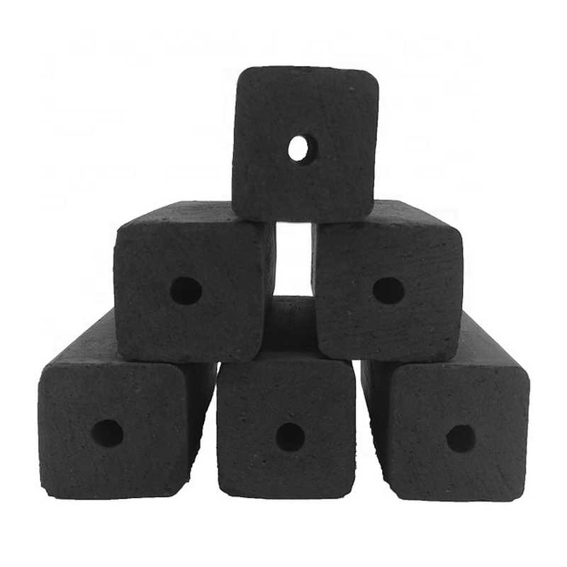 HQBQ0002 HongQiang Quick Delivery Square shape 20cm Bamboo Powder BBQ Charcoal for Cooking