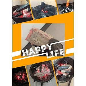 HQBQ0006 Hong Qiang Machine Made Charcoal Wood Sawdust BBQ Charcoal