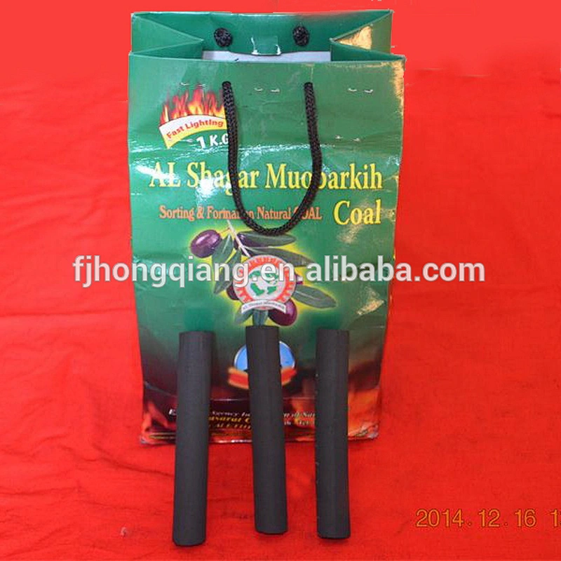 Bamboo charcoal sticks for shisha and barbeque