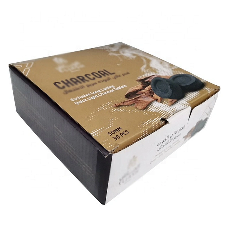 HQRM5030 HongQiang Insense coal Instant light coal for Shisha Round Charcoal