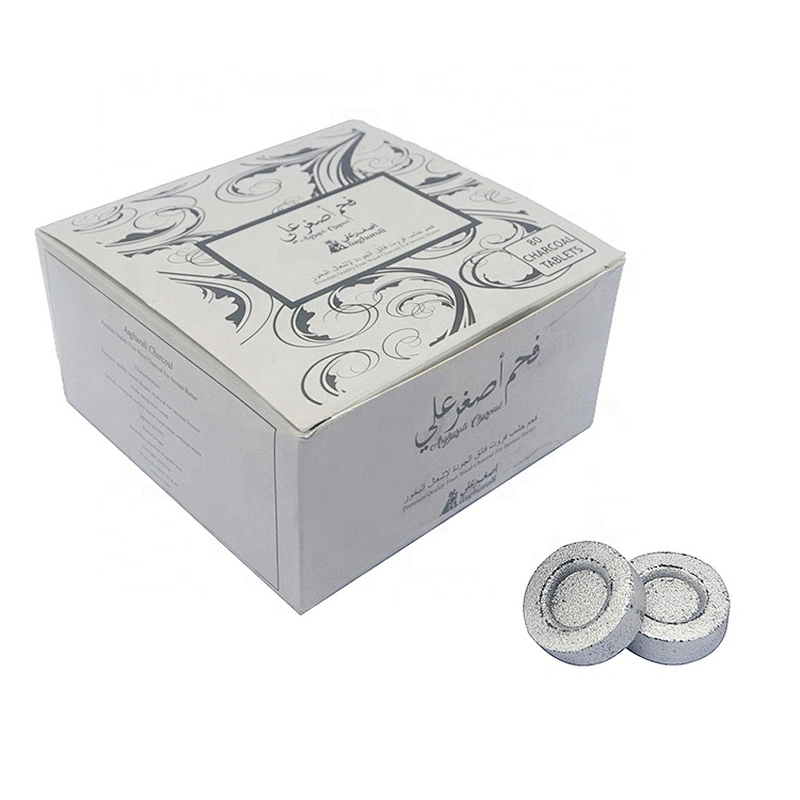 HQRM3380 Hongqiang fast ignition no spark high quality wholesale round charcoal for hookah