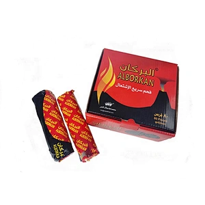 HQRM3301 Hongqiang fruit wood high quality no spark instant light shisha round charcoal for sale