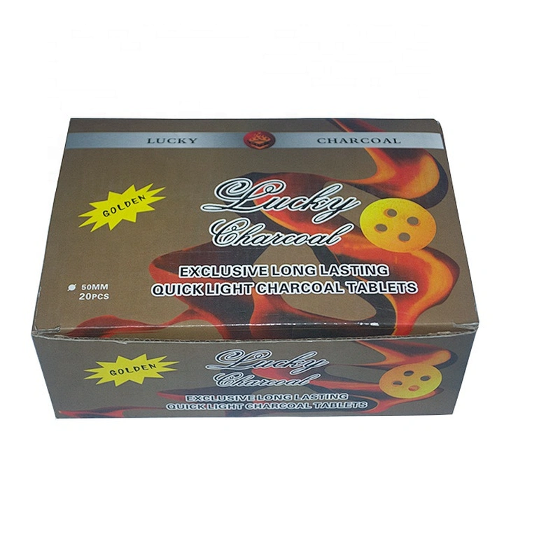 HQRM5020 HongQiang Round Charcoal Fruit Wood Shisha Incense Charcoal Briquette