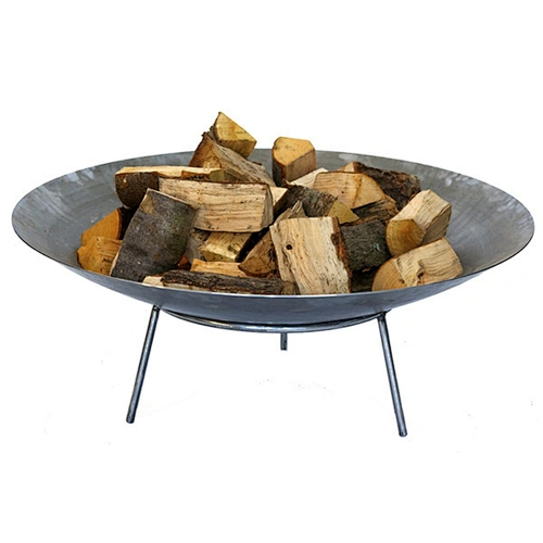 Round Outdoor Metal Fire Pit Bowl for Garden Patio Heating
