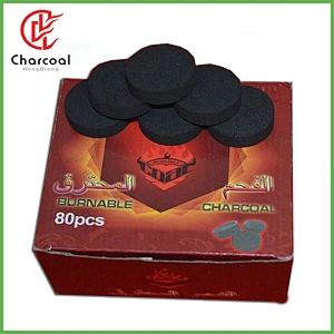HQRM3301 Hong Qiang High Quality Instant light briquettes Shisha Coal Round Charcoal