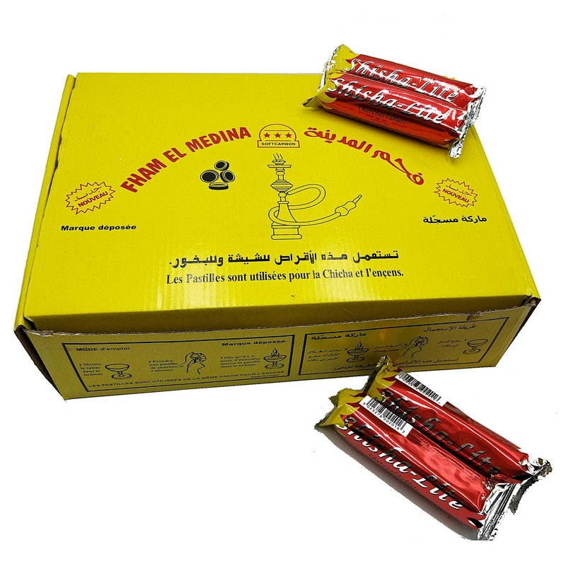 HongQiang Swift Lite  Easy Ignite Round Hookah Charcoal