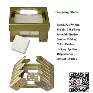 HongQiang ningbo solid fuel fold camping stove