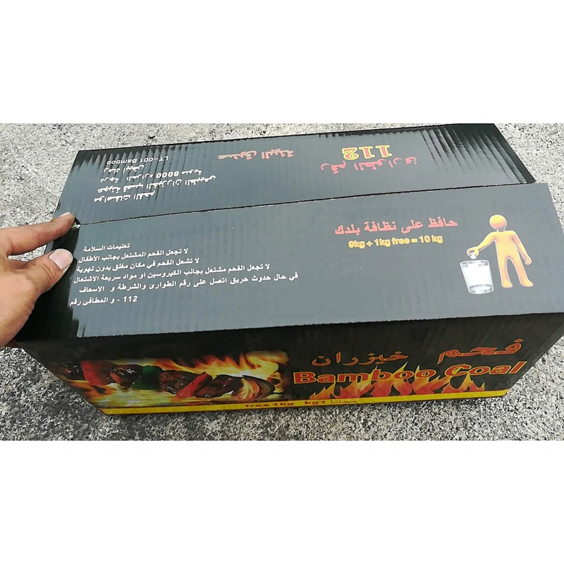HQBQ0002 Hong Qiang  Cooking Coal Machine Made Charcoal Bamboo Charcoal for BBQ