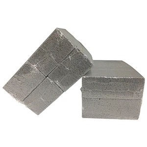 HQBG-02  HongQiang Grey BBQ Grill cleaning brick Pumice Stone brick for Barbecue Four Bricks Glass Pumice Stone  in one set
