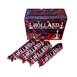 Hong Qiang Wholesale Fruitwood Instant Light Hookah Round Charcoal for Shisha