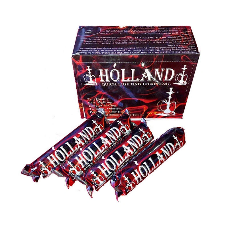 Hong Qiang Wholesale Fruitwood Instant Light Hookah Round Charcoal for Shisha