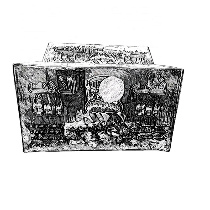 HQHS0060 HongQiang Bamboo Gold Coal for Pakistan Market Charcoal