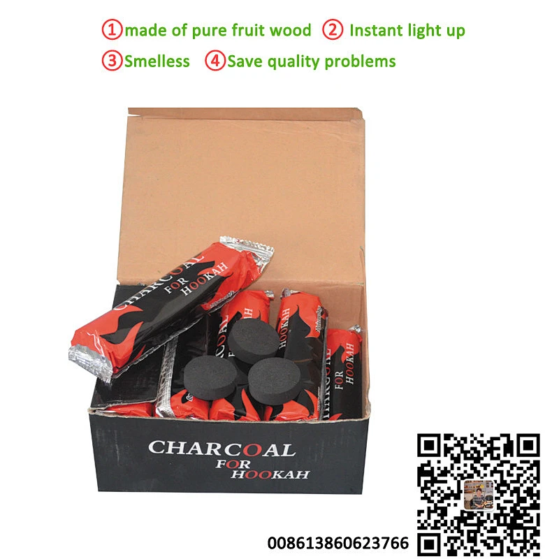 Hongqiang Excellent Material High Quality natural wood fruit round incense charcoal