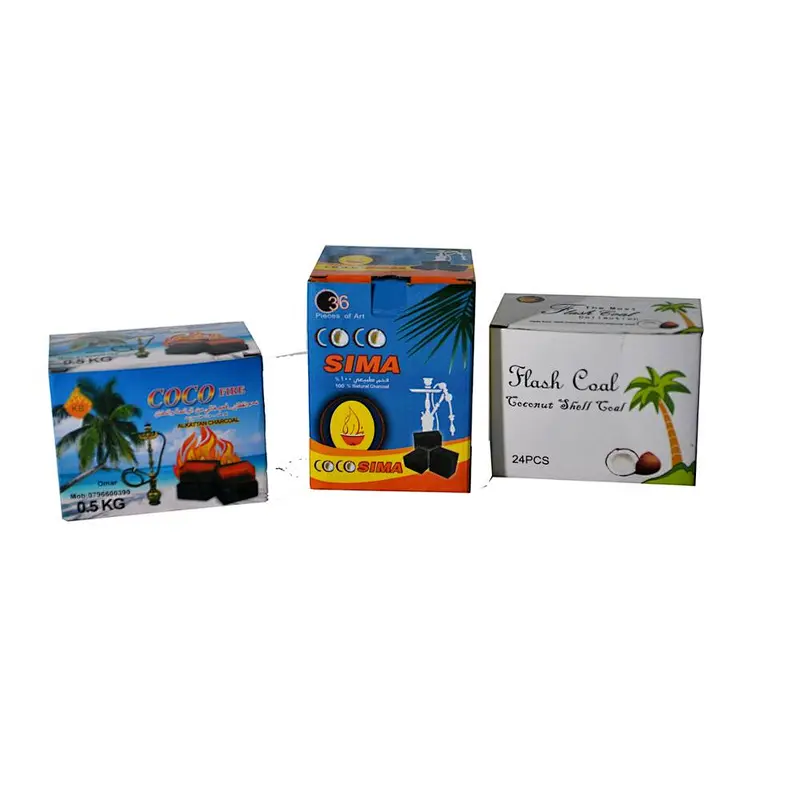 HongQiang Briquette Bamboo Hookah Brick Cube Charcoal