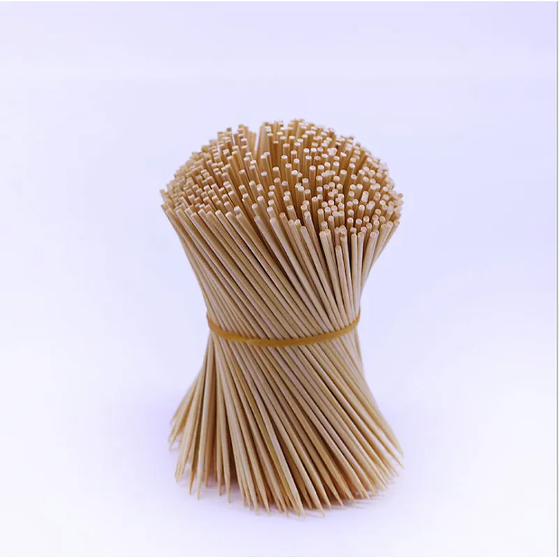 Hongqiang customized disposable bamboo skewers BBQ fruit skewers