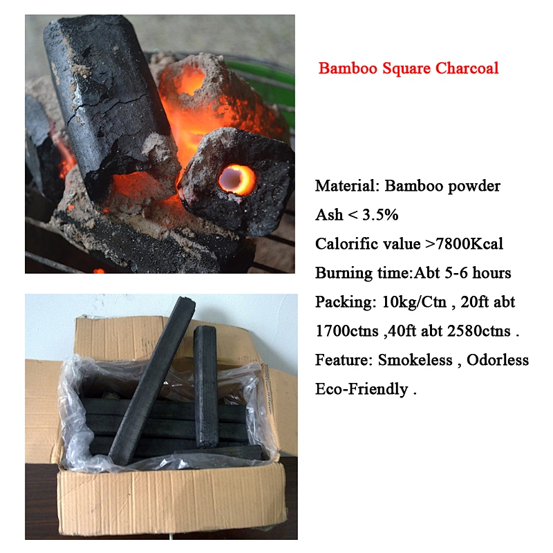 HongQiang Bamboo Square Shape BBQ Charcoal