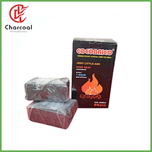 HongQiang  Hot Sale coconut cubic charcoal with good hardness