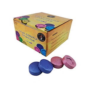 HQRM3380  HongQiang Wholesale Colorful Round Charcoal for Incense Hookah