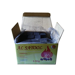 HongQiang 1kg Shisha Charcoal Coconut Cube Shape Hookah Charcoal