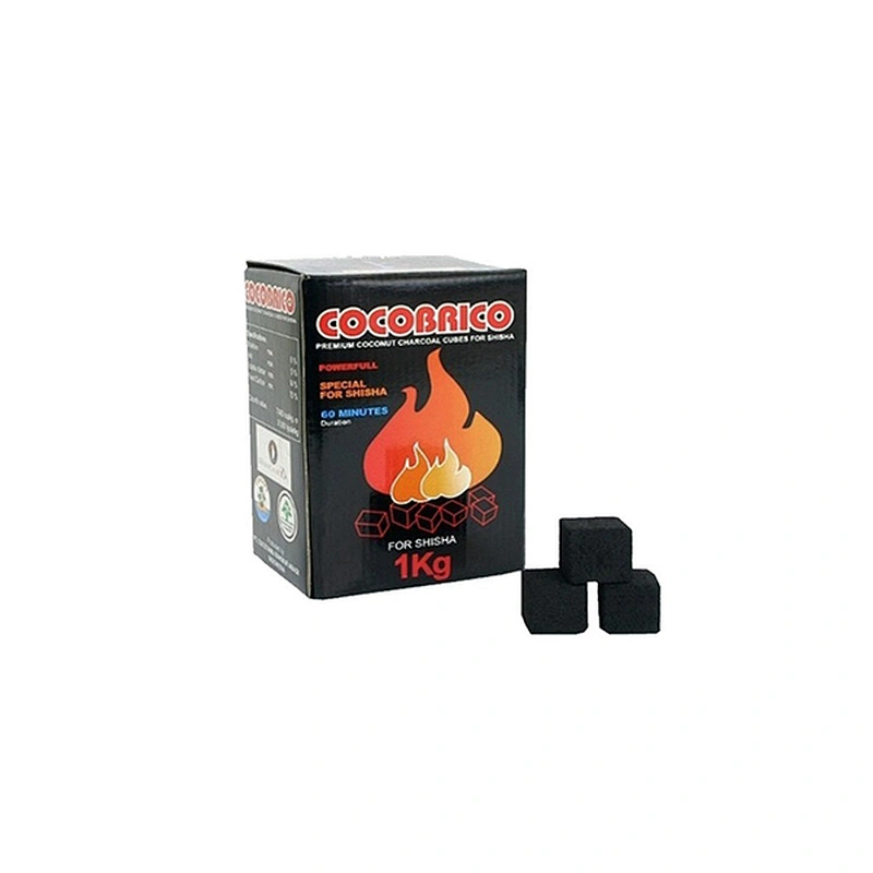 Hong Qiang Free Samples Cocobrico Cubes Coconut Shell Hookah Charcoal for Shisha