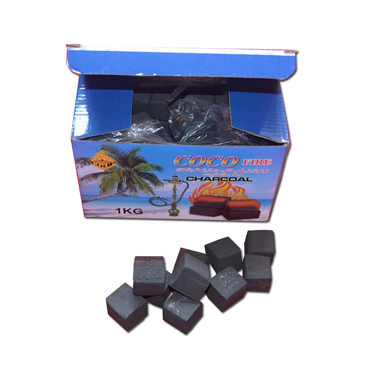 Hong Qiang New design 1.5cm shisha hookah coco nara cube charcoal