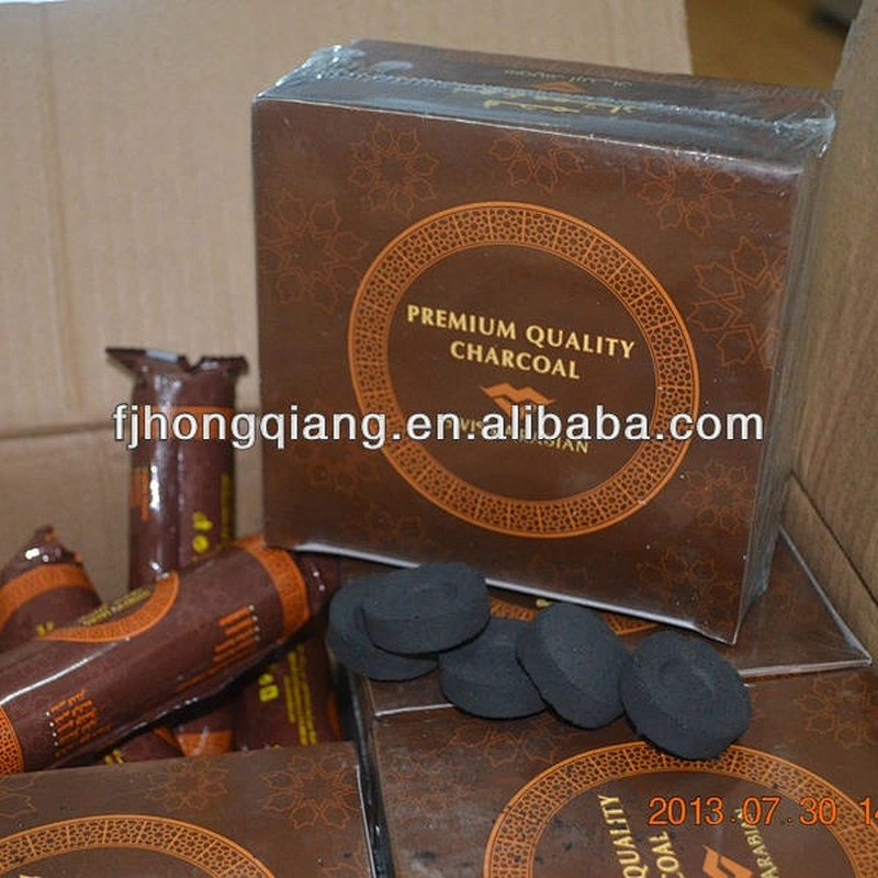 HQRM3380 HongQiang coal for shisha Instant Light Charcoal hookah Round Charcoal